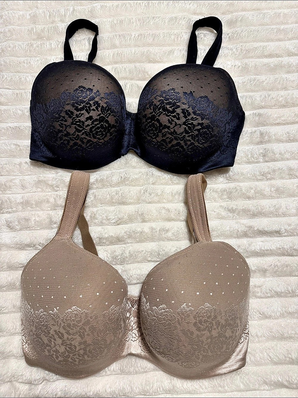 Soma Stunning Support Balconette Lace Balconette Bras Black & Brown 36G Like New